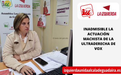 INADMISIBLE LA ACTUACIÓN MACHISTA DE LA ULTRADERECHA DE VOX